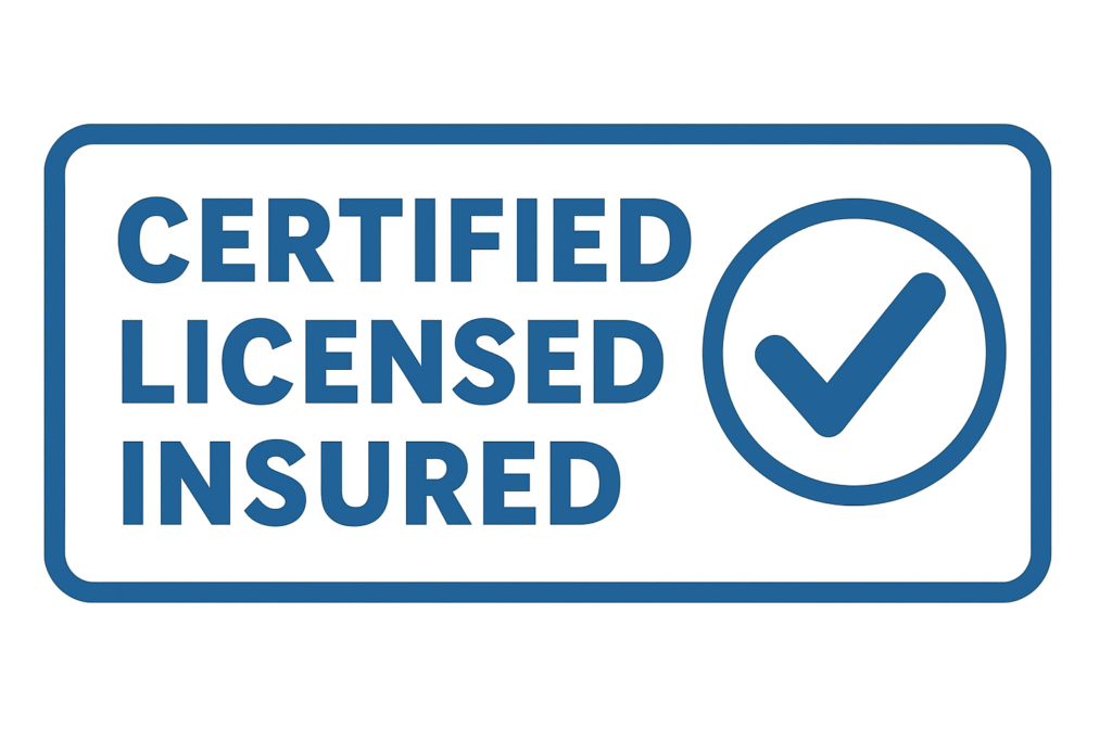 Certified Licensed Insured