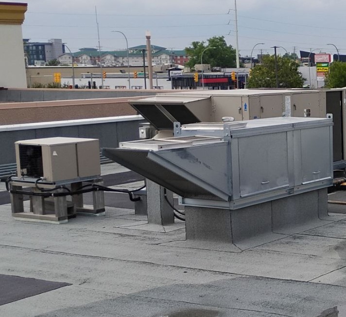 Rooftop, make-up, air handling, boiler, zonning